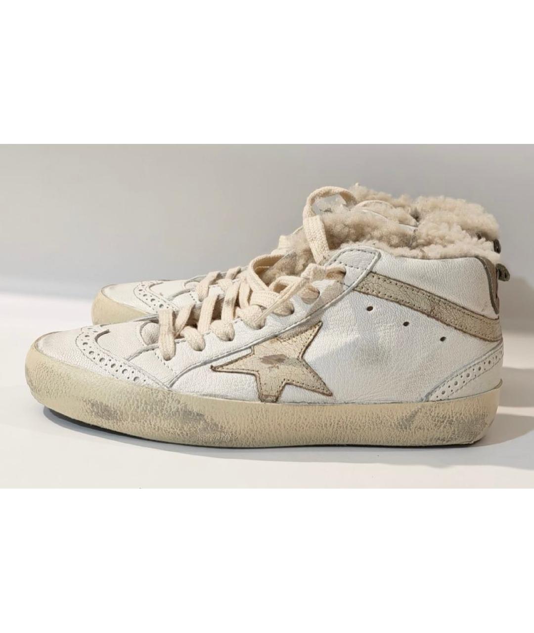 GOLDEN GOOSE DELUXE BRAND Белые кожаные кеды, фото 9