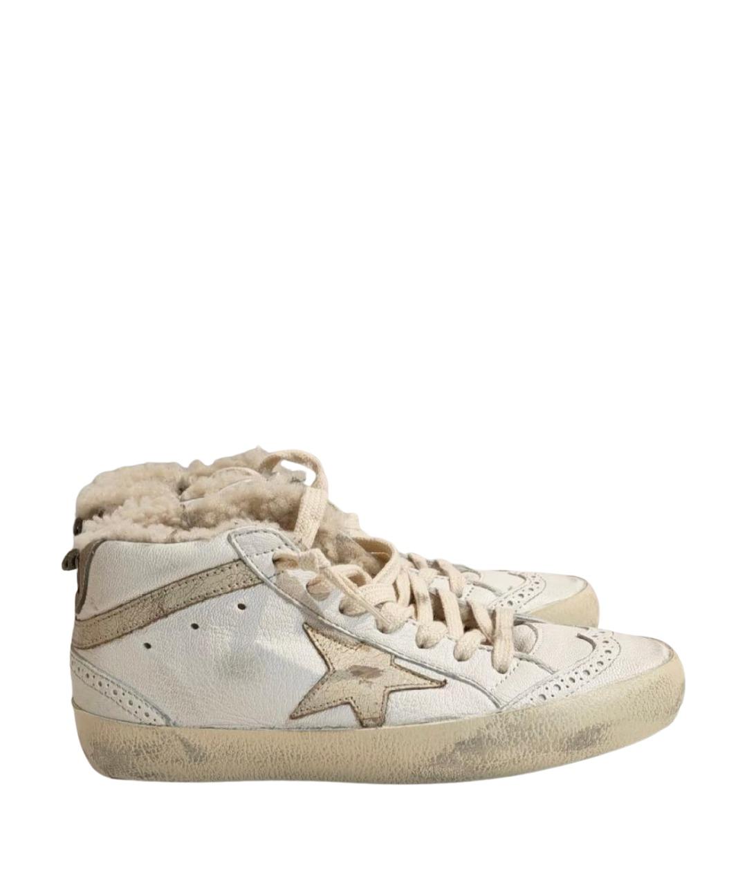 GOLDEN GOOSE DELUXE BRAND Белые кожаные кеды, фото 10