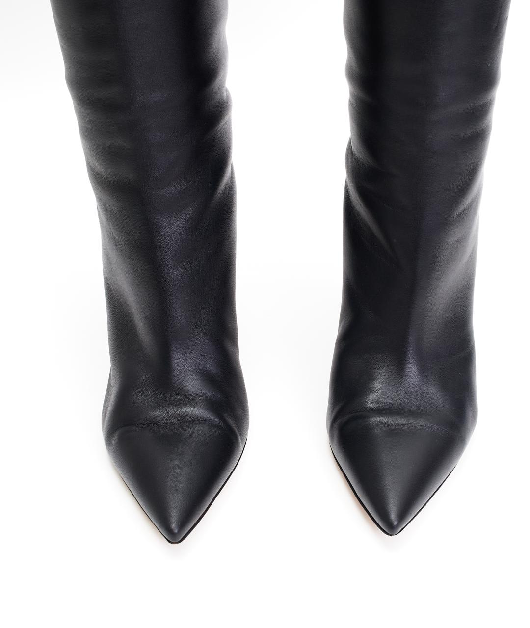 GIANVITO ROSSI Черные кожаные сапоги, фото 6