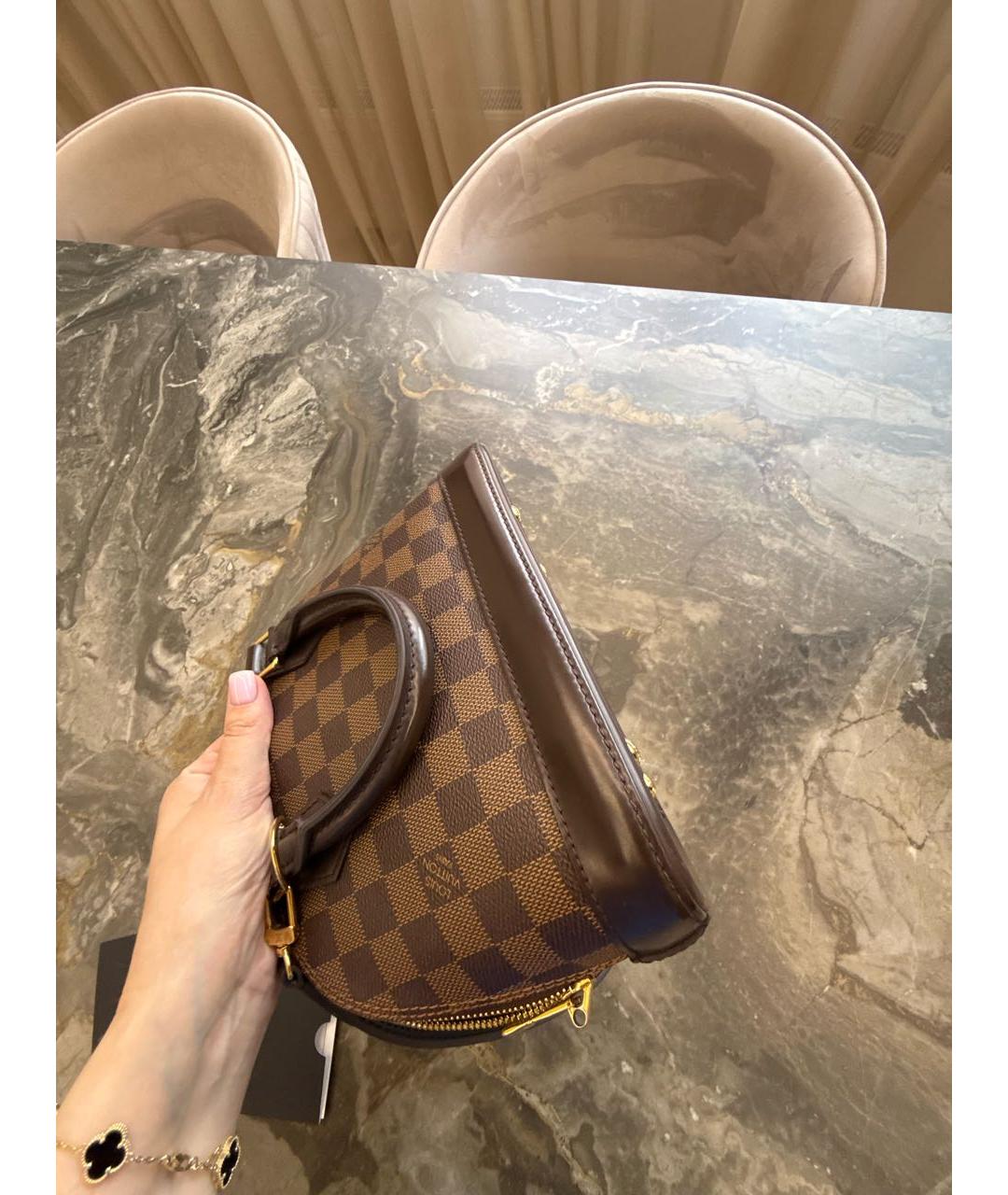 LOUIS VUITTON Коричневая сумка с короткими ручками, фото 8
