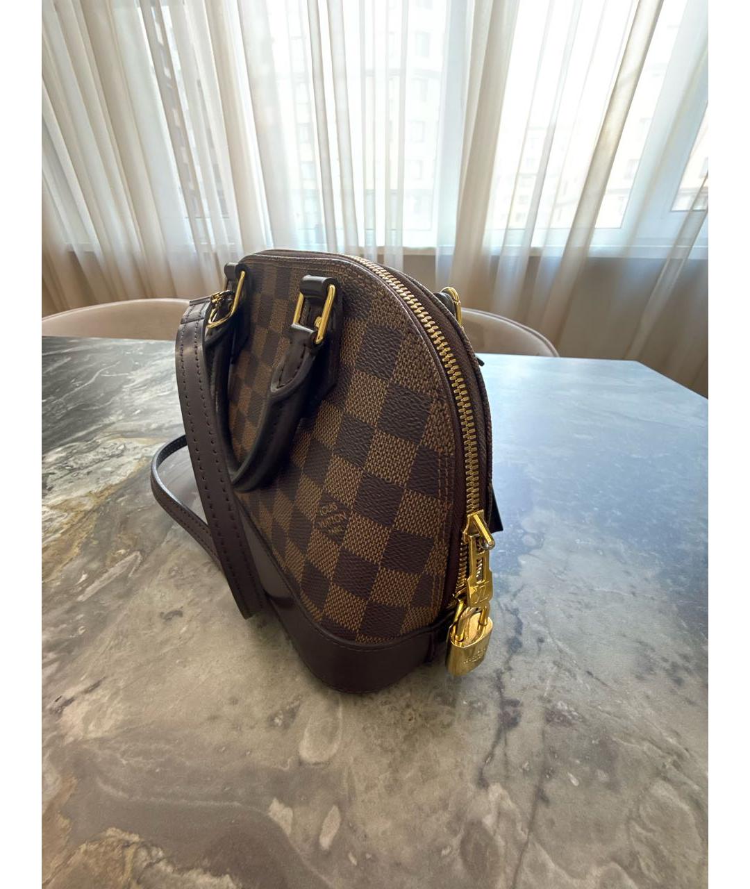 LOUIS VUITTON Коричневая сумка с короткими ручками, фото 3