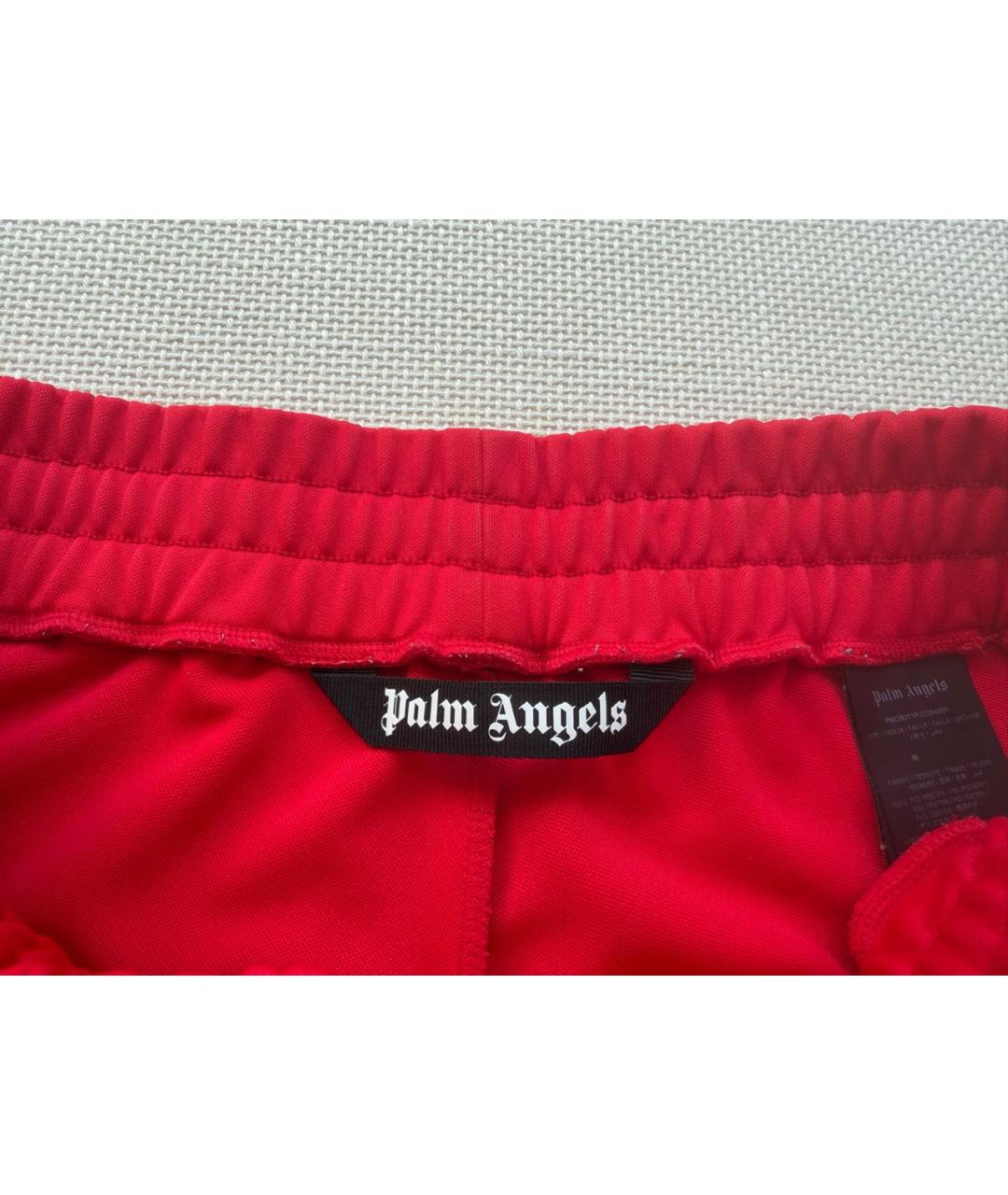 PALM ANGELS Красные полиэстеровые шорты, фото 3