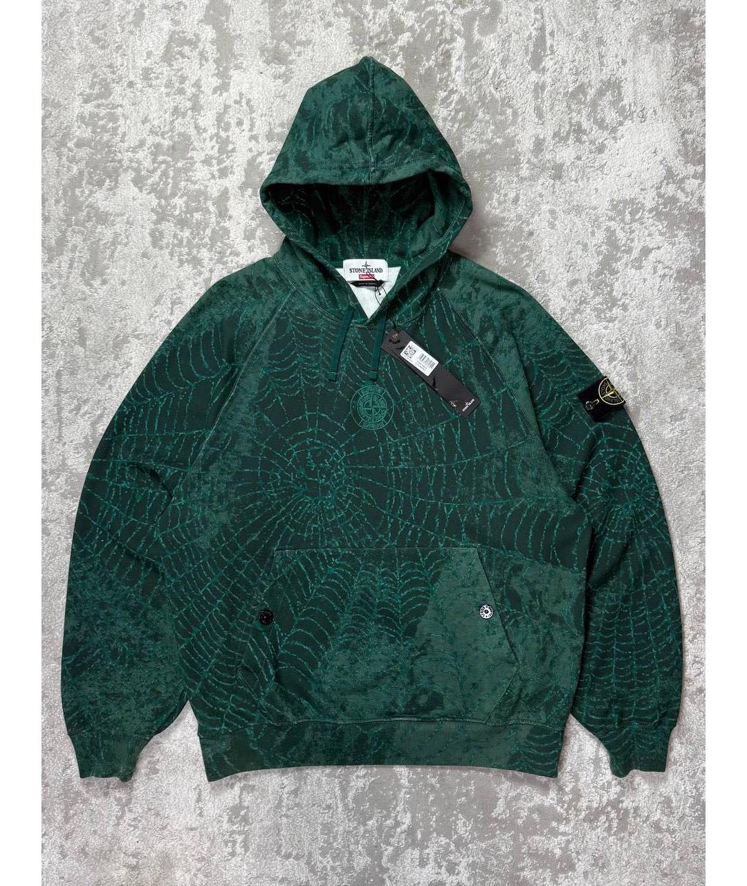STONE ISLAND Зеленый хлопковый спортивный костюм, фото 6