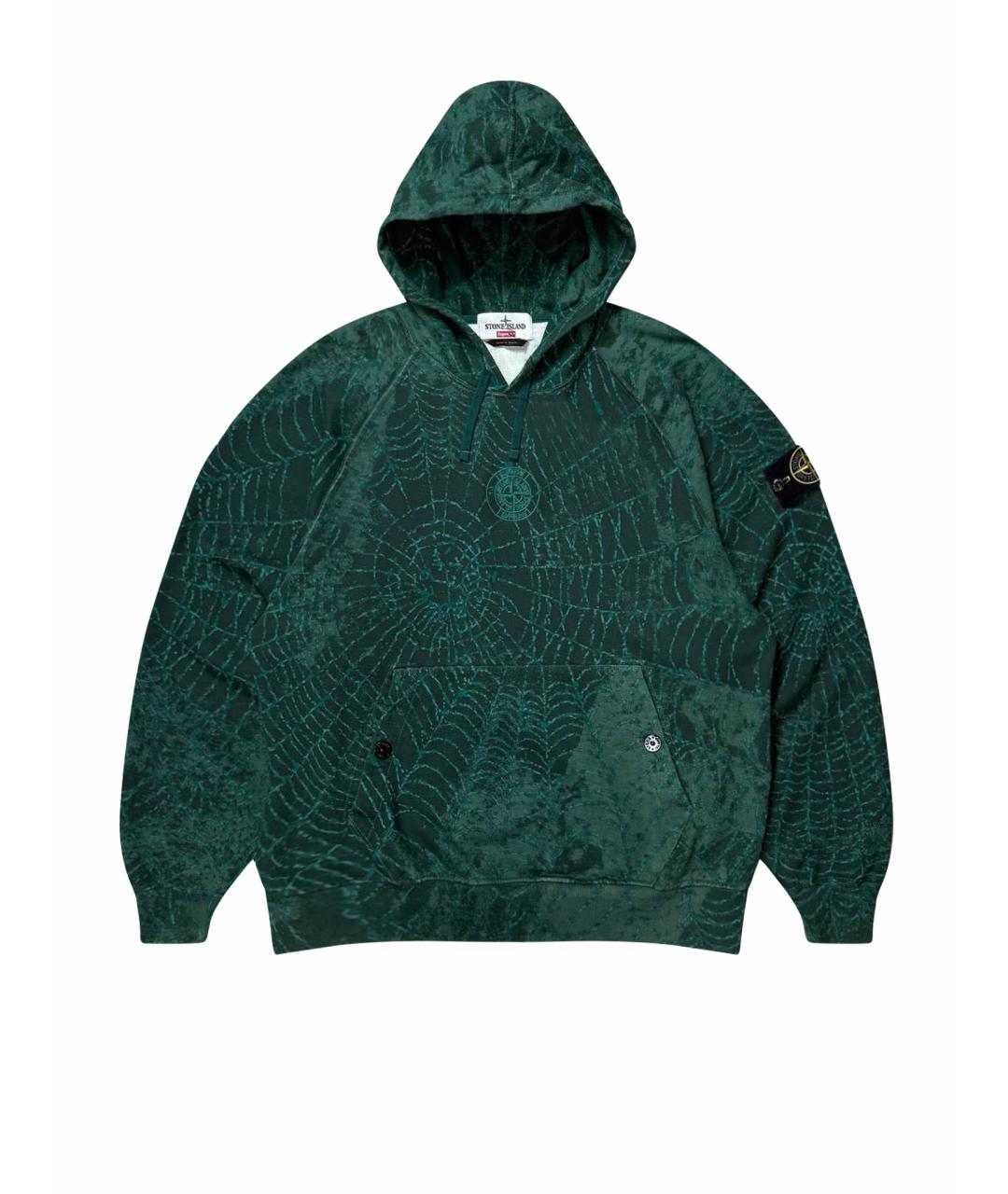 STONE ISLAND Зеленый хлопковый спортивный костюм, фото 1