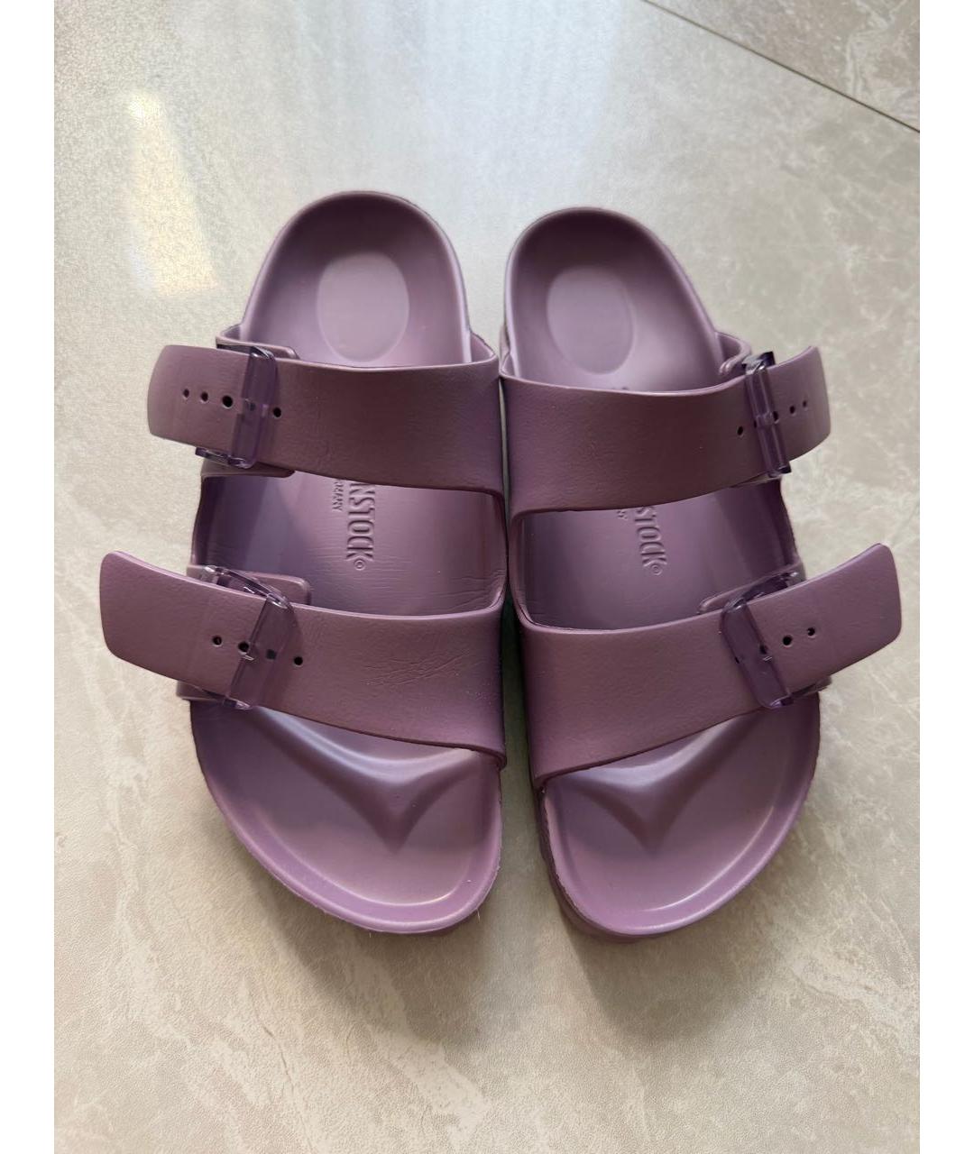 BIRKENSTOCK Фиолетовые шлепанцы, фото 2