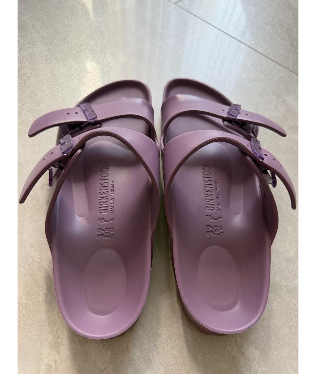 BIRKENSTOCK Фиолетовые шлепанцы, фото 3