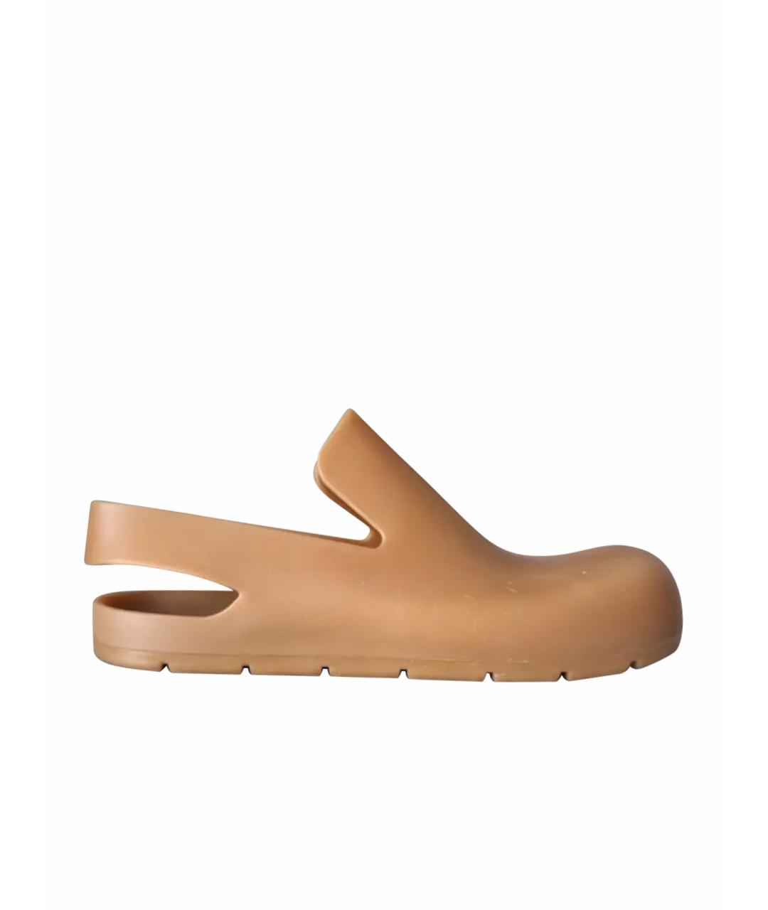 BOTTEGA VENETA Коричневые мюли, фото 1