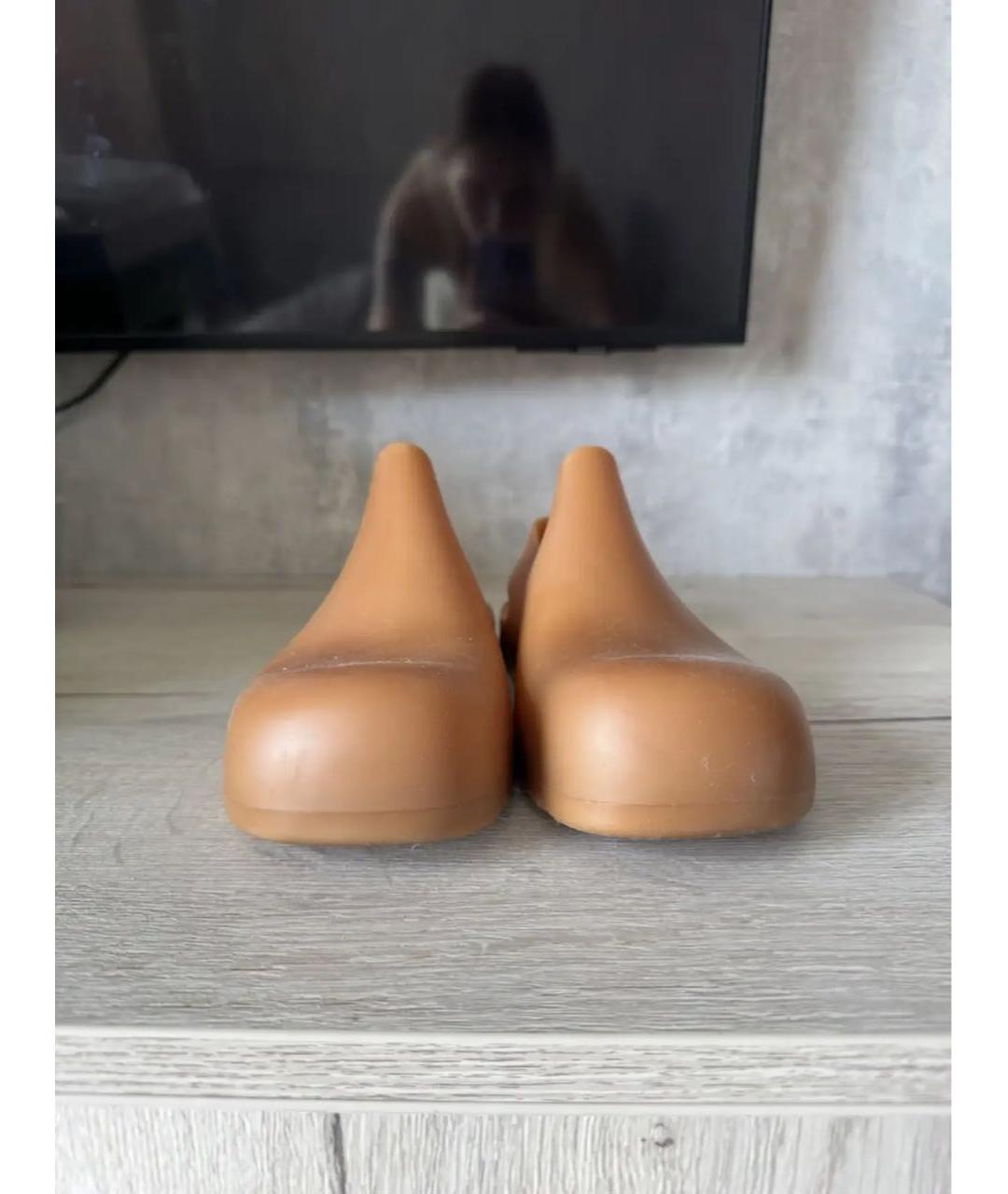 BOTTEGA VENETA Коричневые мюли, фото 6