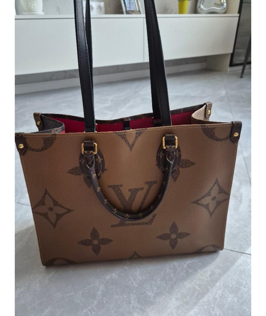 LOUIS VUITTON Коричневая сумка тоут, фото 8