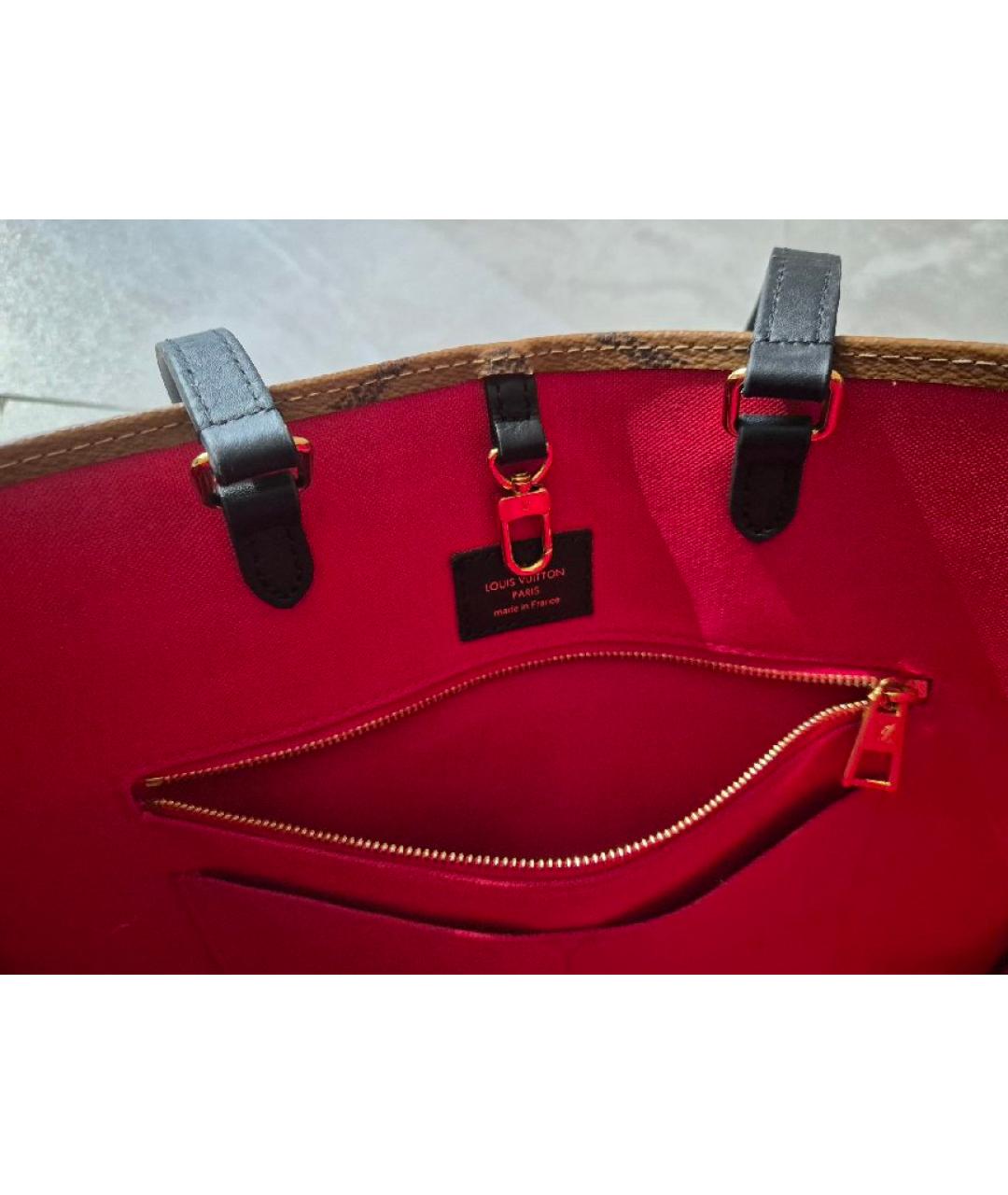 LOUIS VUITTON Коричневая сумка тоут, фото 6