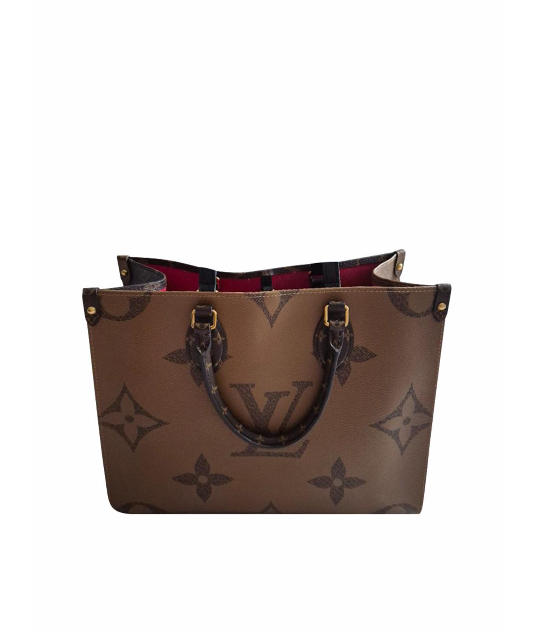 LOUIS VUITTON Коричневая сумка тоут, фото 1