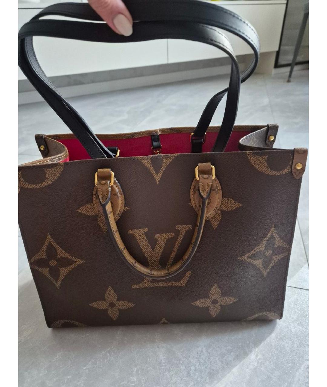 LOUIS VUITTON Коричневая сумка тоут, фото 3