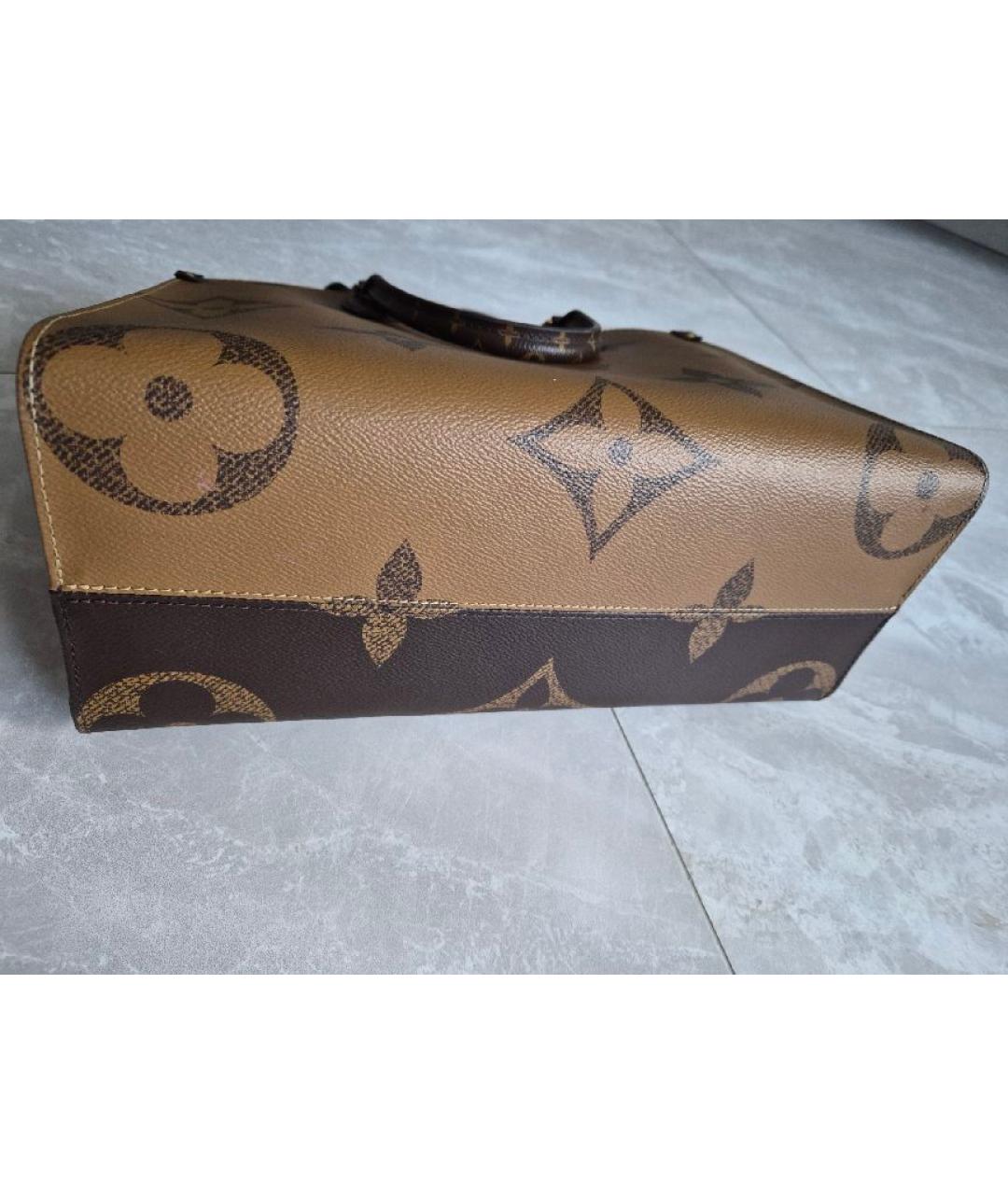 LOUIS VUITTON Коричневая сумка тоут, фото 4