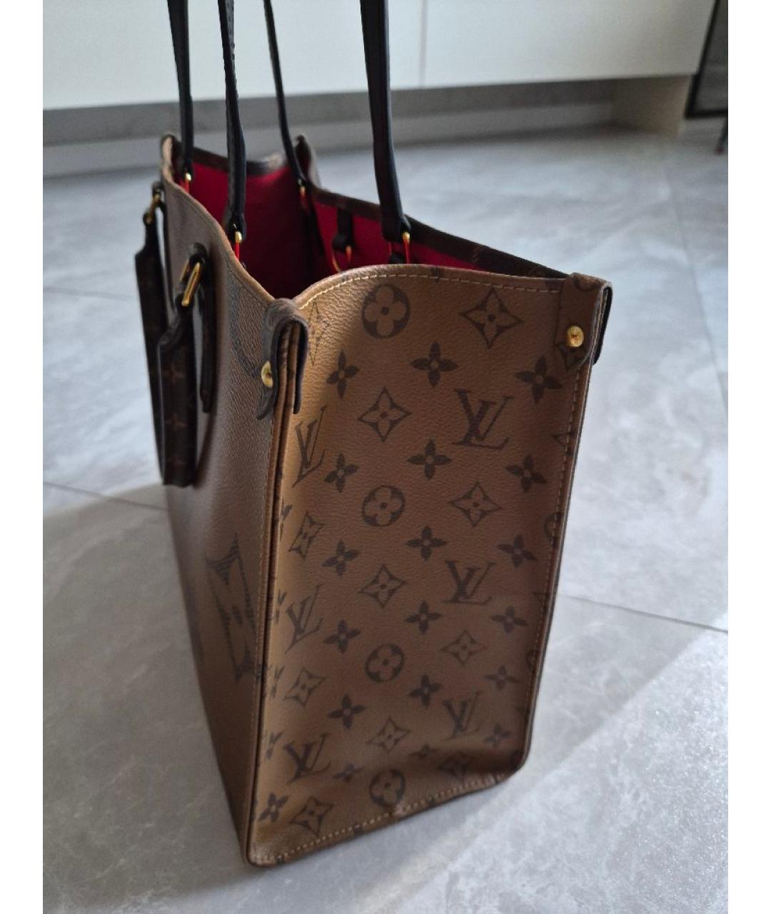LOUIS VUITTON Коричневая сумка тоут, фото 2