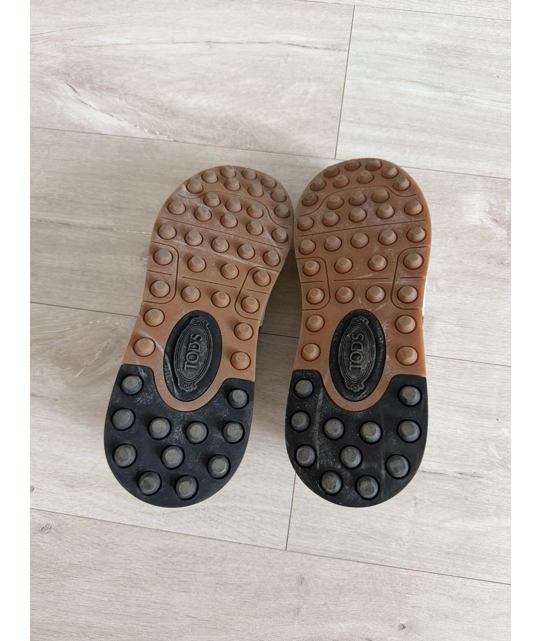 TOD'S Мульти кожаные низкие кроссовки / кеды, фото 6