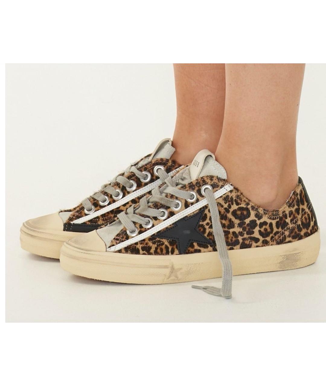 GOLDEN GOOSE DELUXE BRAND Коричневые кожаные кеды, фото 3