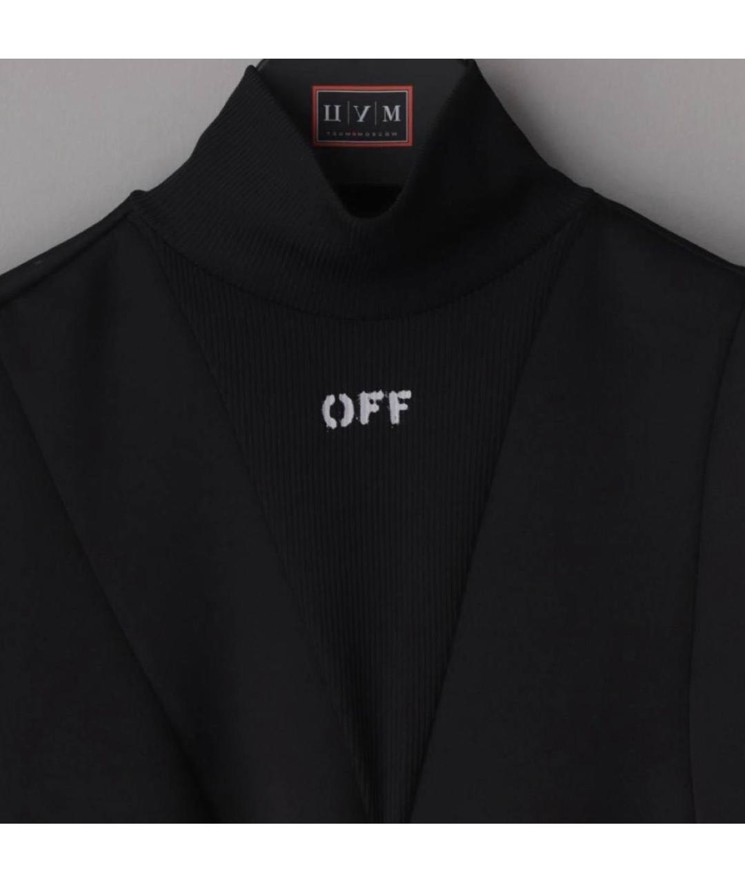 OFF-WHITE Черное повседневное платье, фото 5