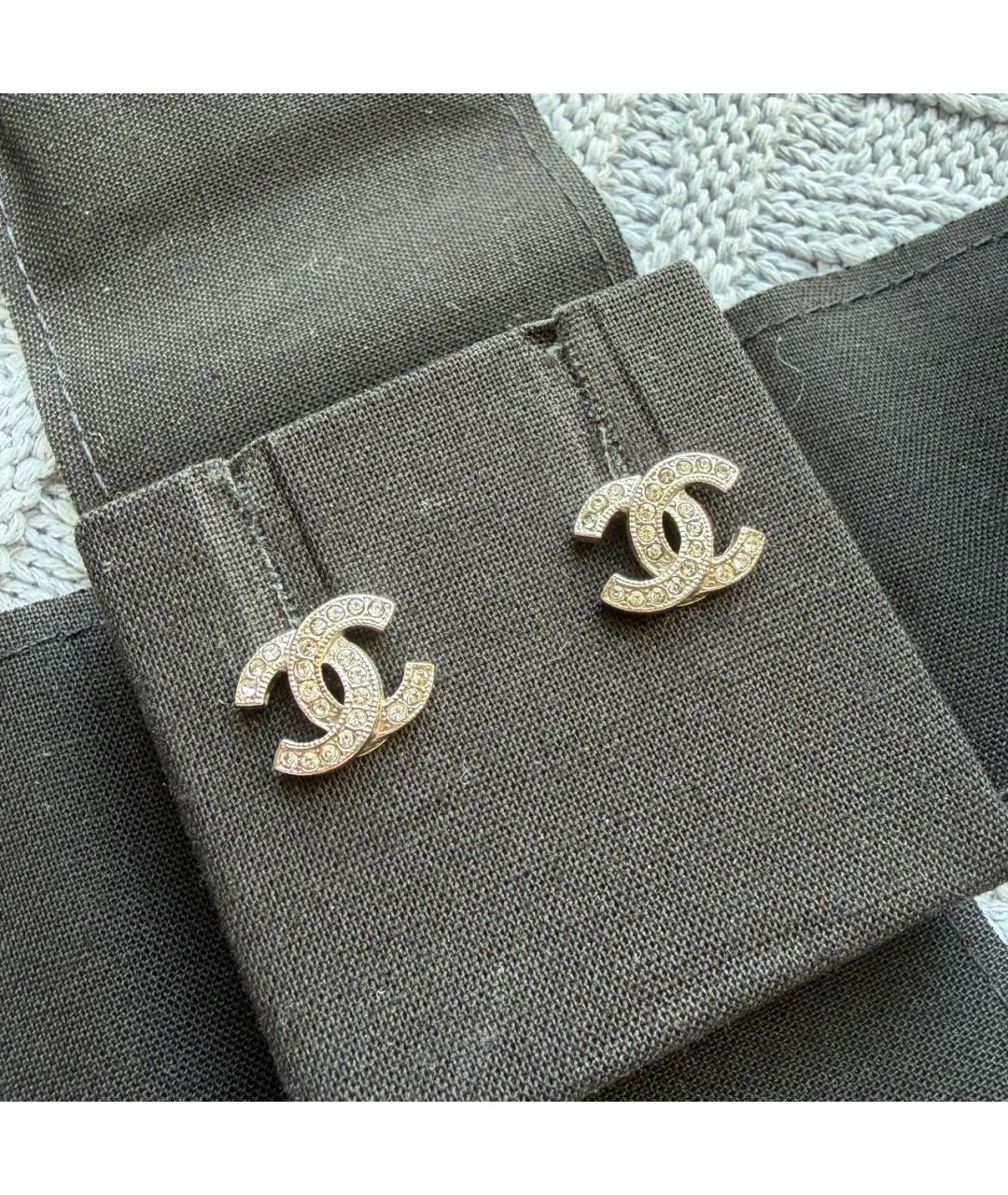 CHANEL Серебряные металлические серьги, фото 7