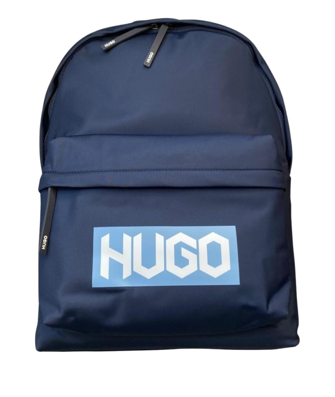 HUGO BOSS Темно-синий тканевый рюкзак, фото 1