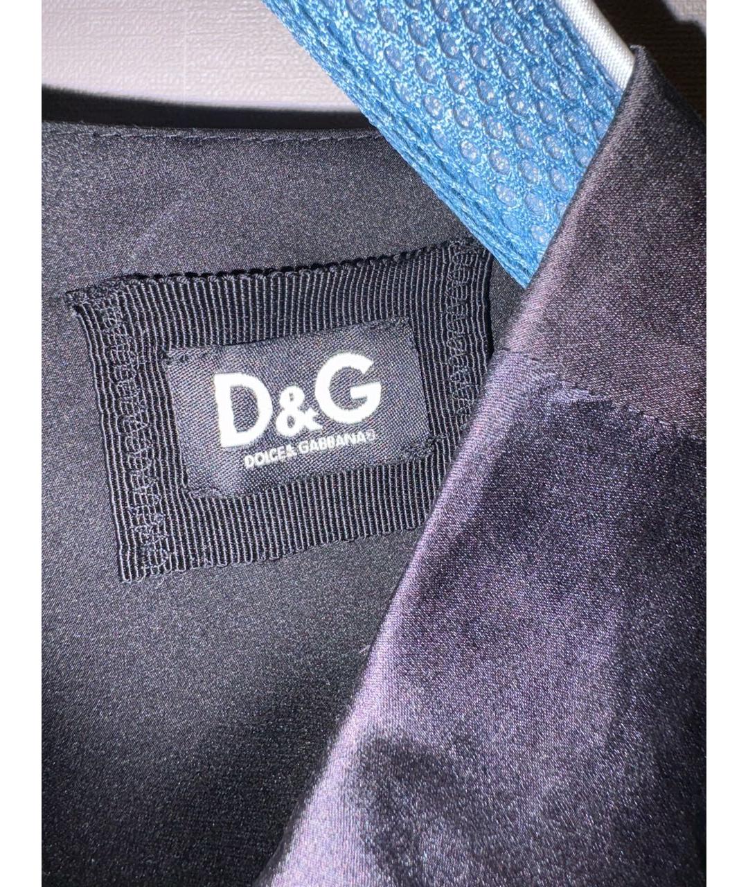 DOLCE&GABBANA Мульти шелковая майка, фото 6