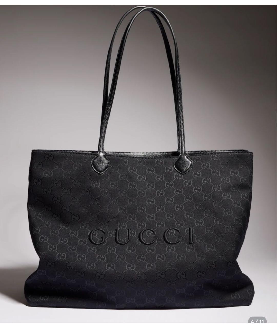 GUCCI Черная сумка тоут, фото 4