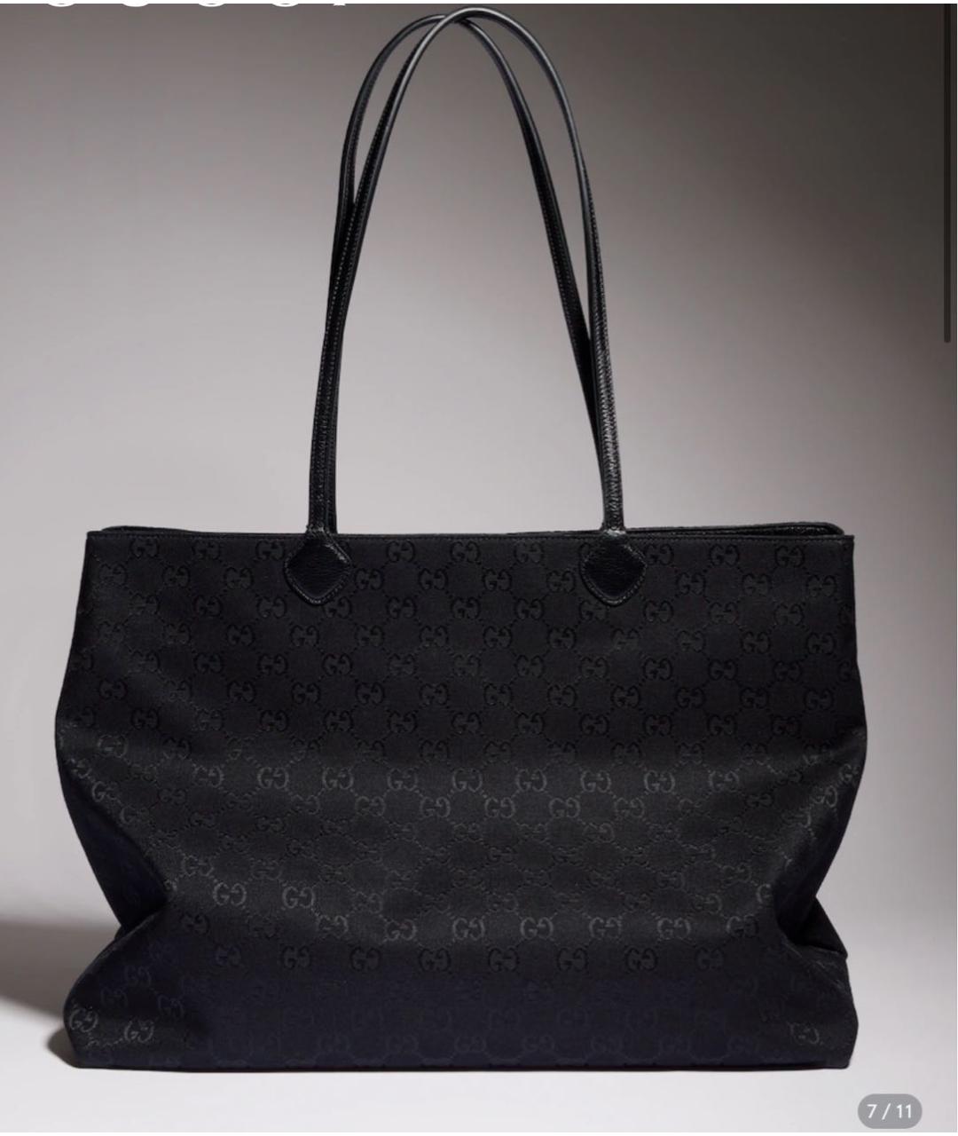 GUCCI Черная сумка тоут, фото 3