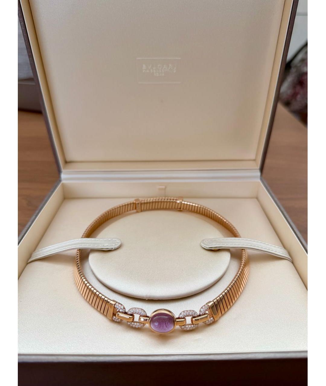 BVLGARI Розовое колье из розового золота, фото 5