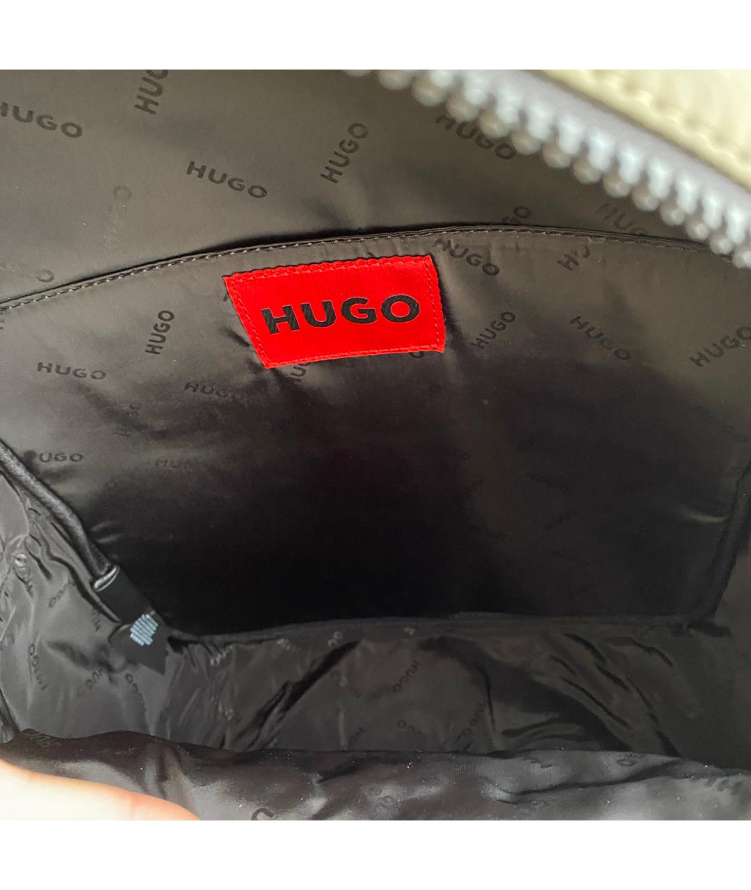 HUGO BOSS Зеленый тканевый рюкзак, фото 5