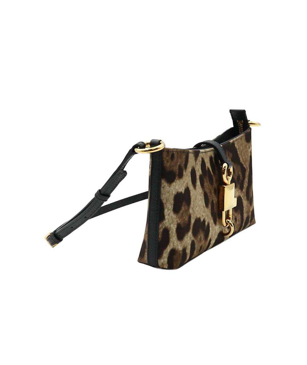 DOLCE&GABBANA Коричневая сумка через плечо, фото 2