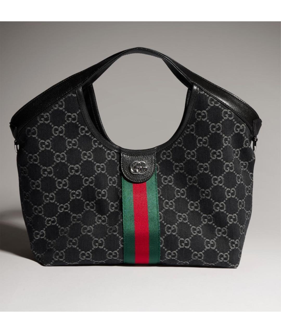 GUCCI Черная сумка тоут, фото 5
