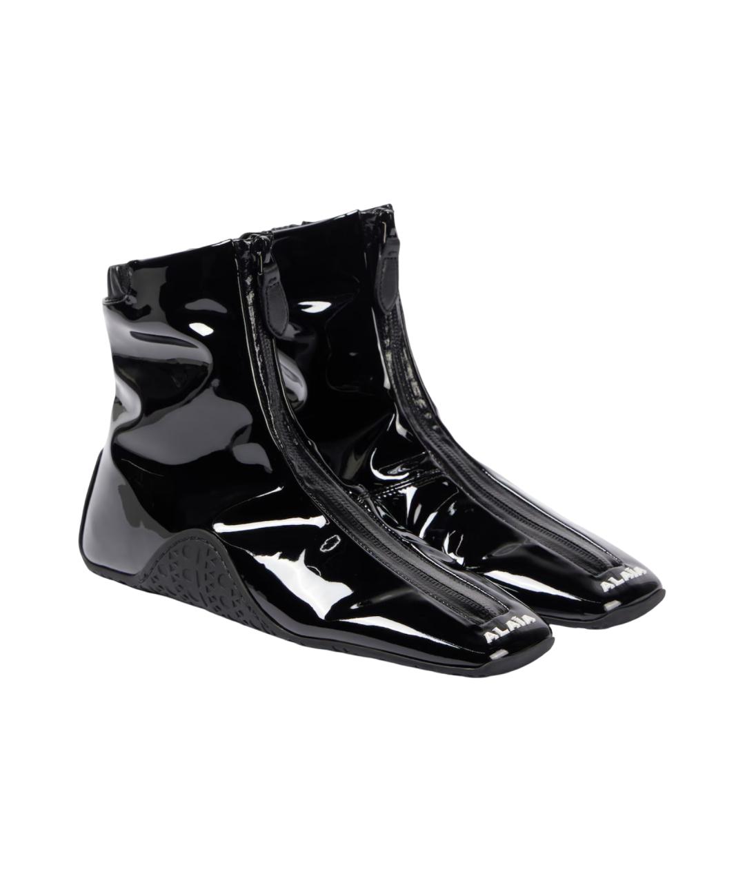 ALAIA Черные кроссовки из искусственной кожи, фото 4