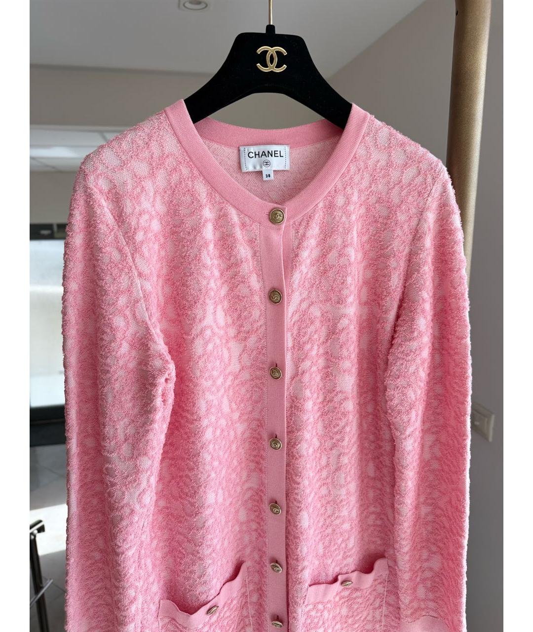 CHANEL Розовый кардиган, фото 3