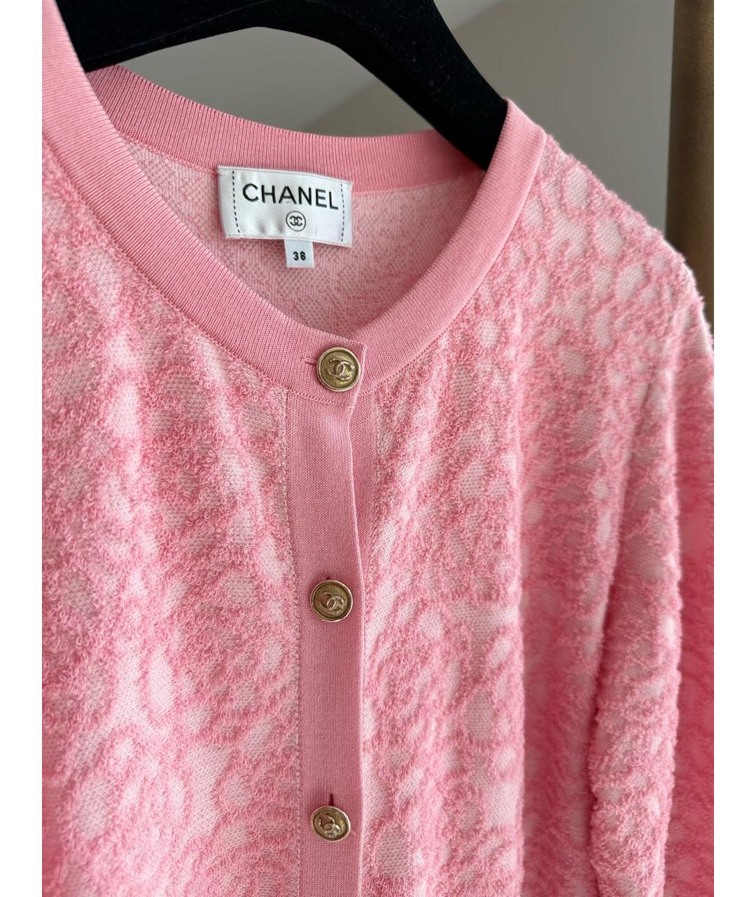 CHANEL Розовый кардиган, фото 4