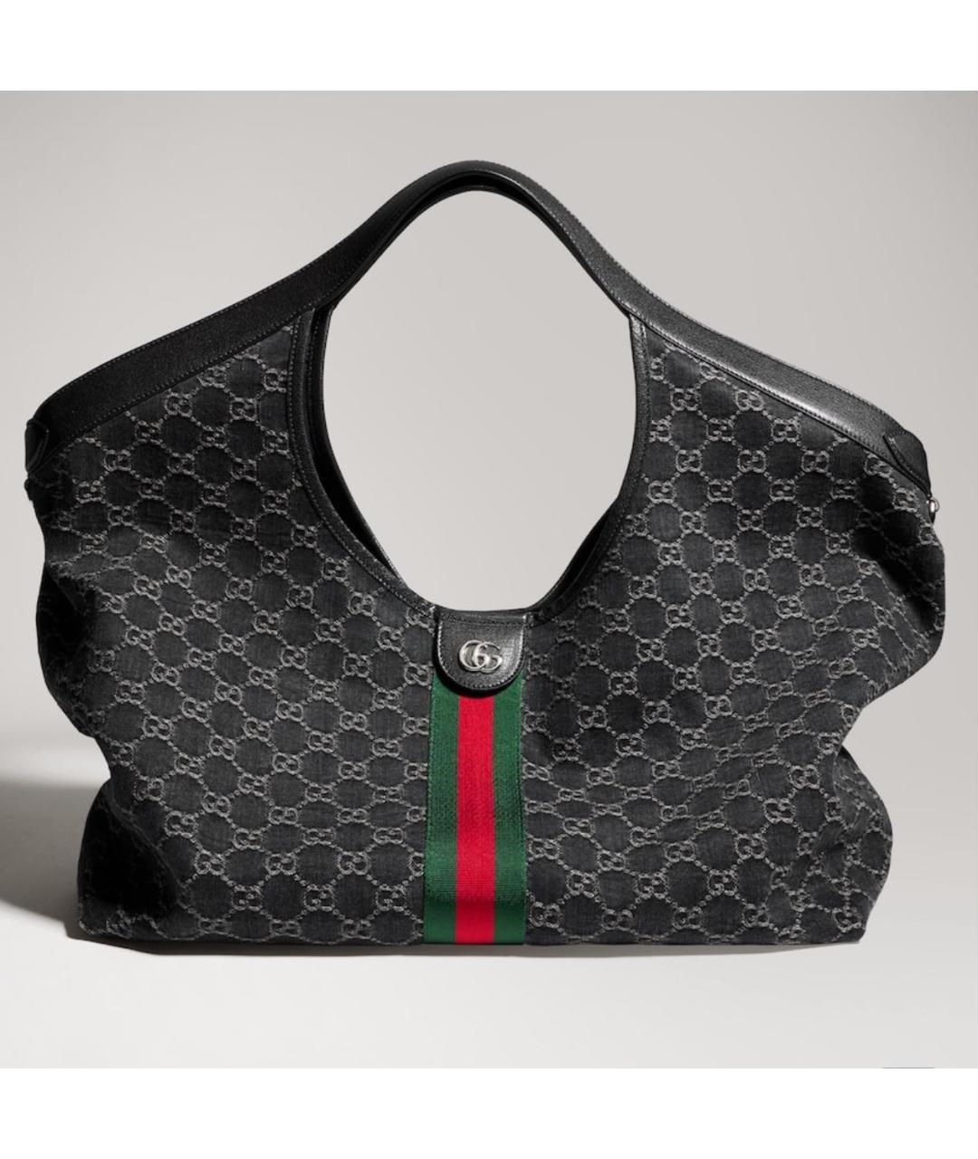 GUCCI Черная сумка тоут, фото 5