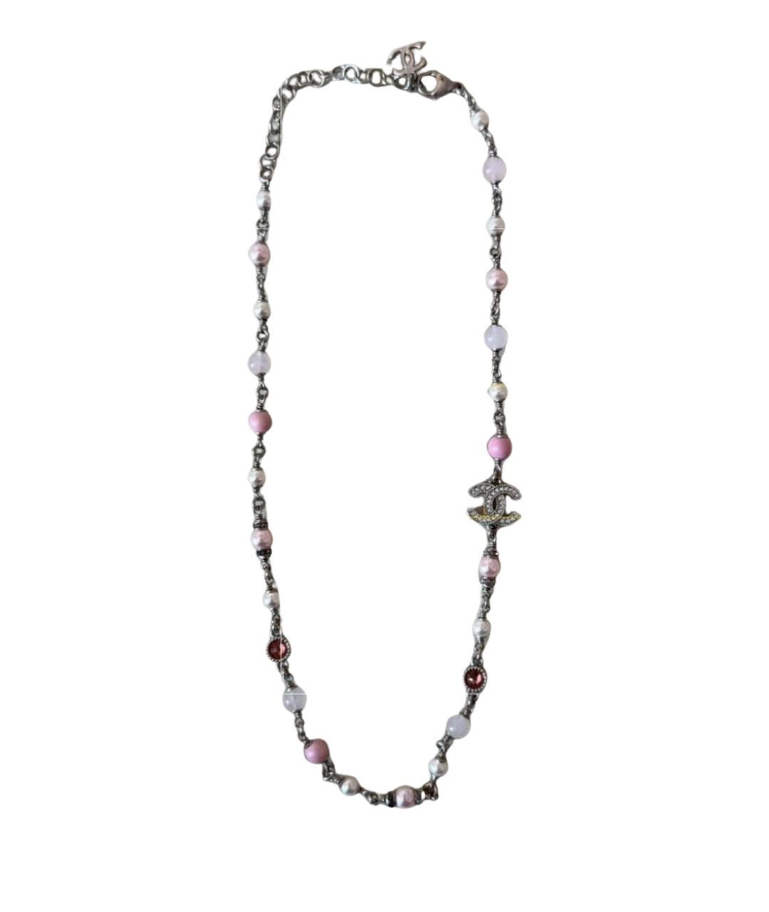 CHANEL Серебряное металлическое колье, фото 1