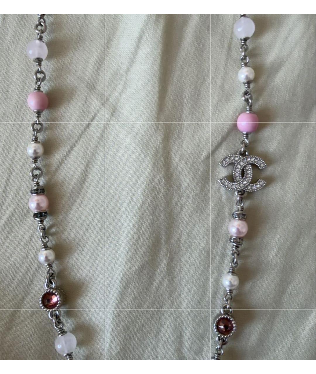 CHANEL Серебряное металлическое колье, фото 3
