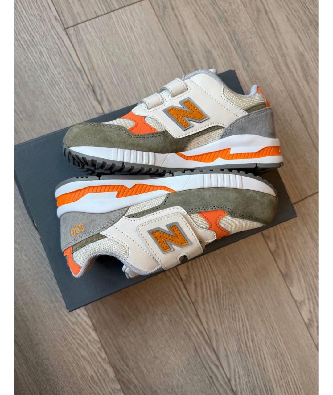 NEW BALANCE Оранжевые кеды, фото 3