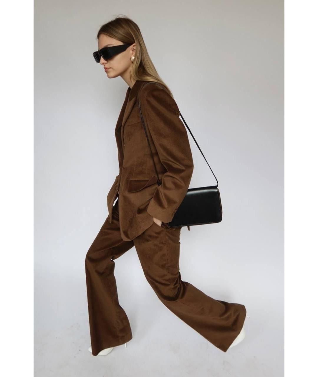 JIL SANDER Черная кожаная сумка через плечо, фото 3