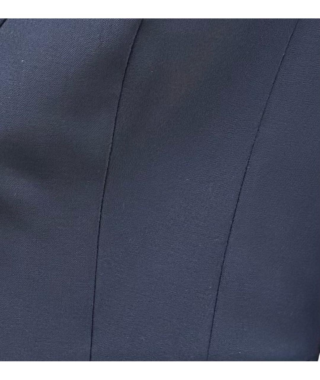 HUGO BOSS Темно-синий шелковый жакет/пиджак, фото 6