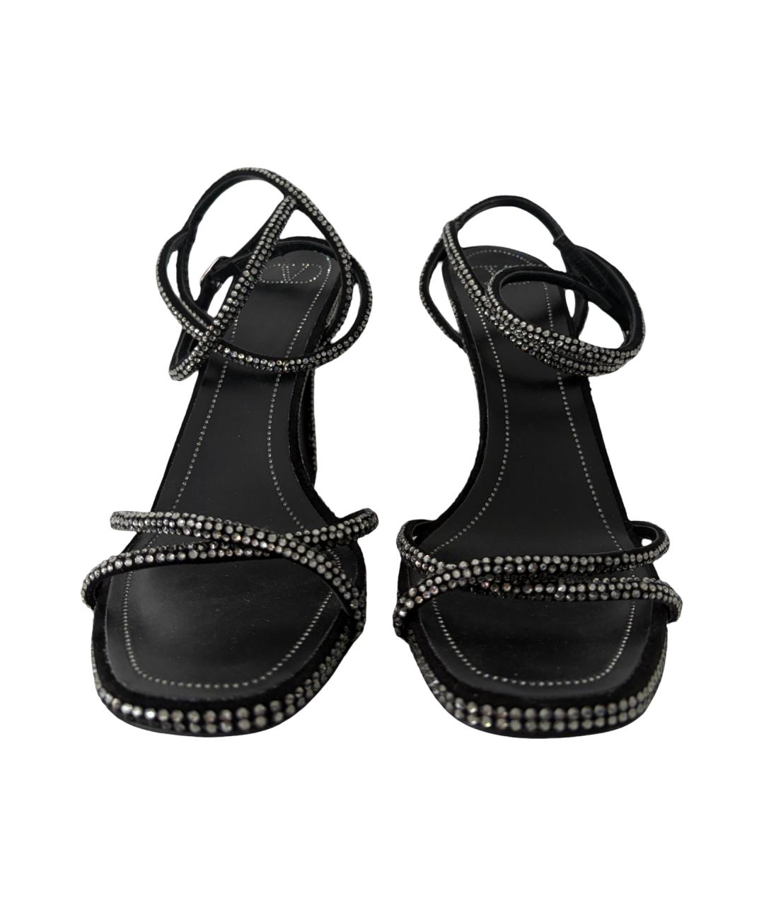 VALENTINO Черные босоножки, фото 4