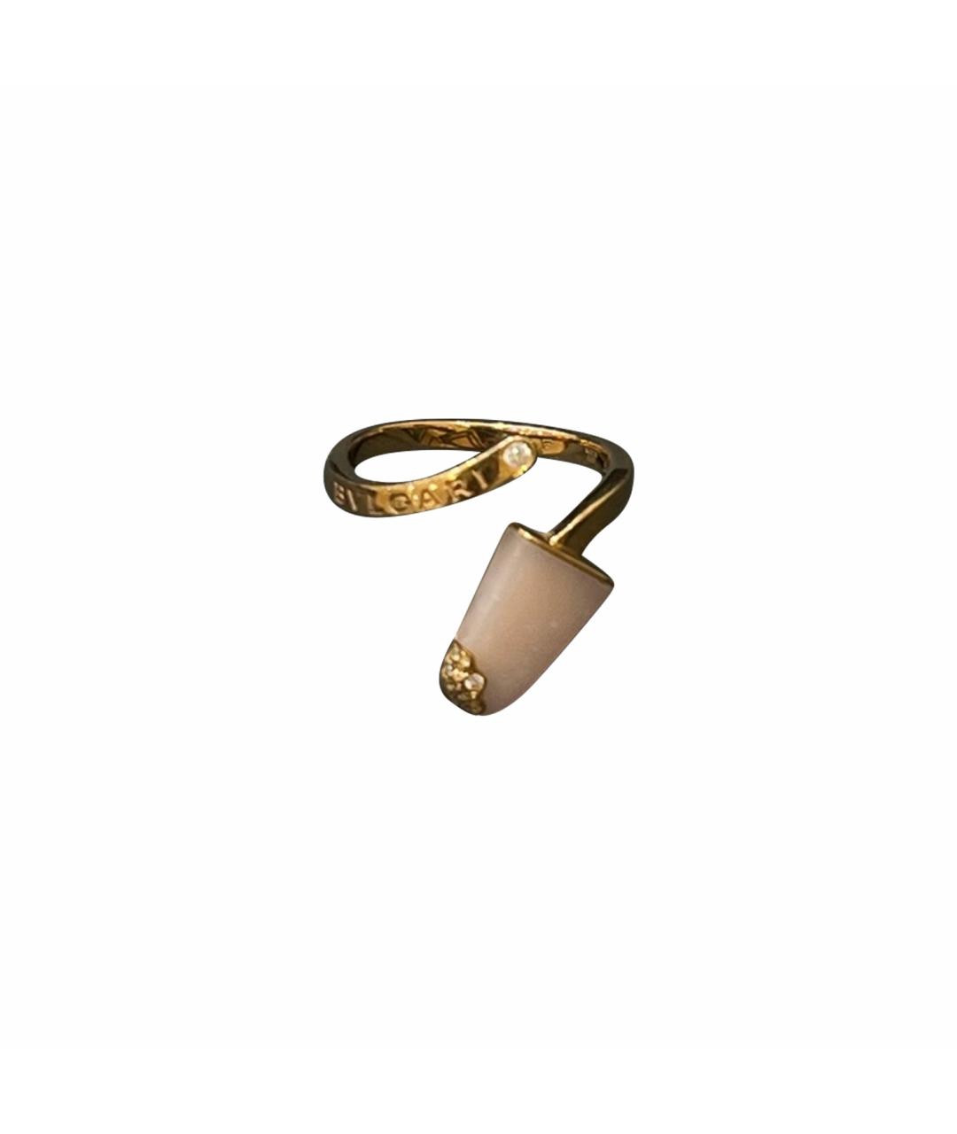 BVLGARI Розовое кольцо из желтого золота, фото 1