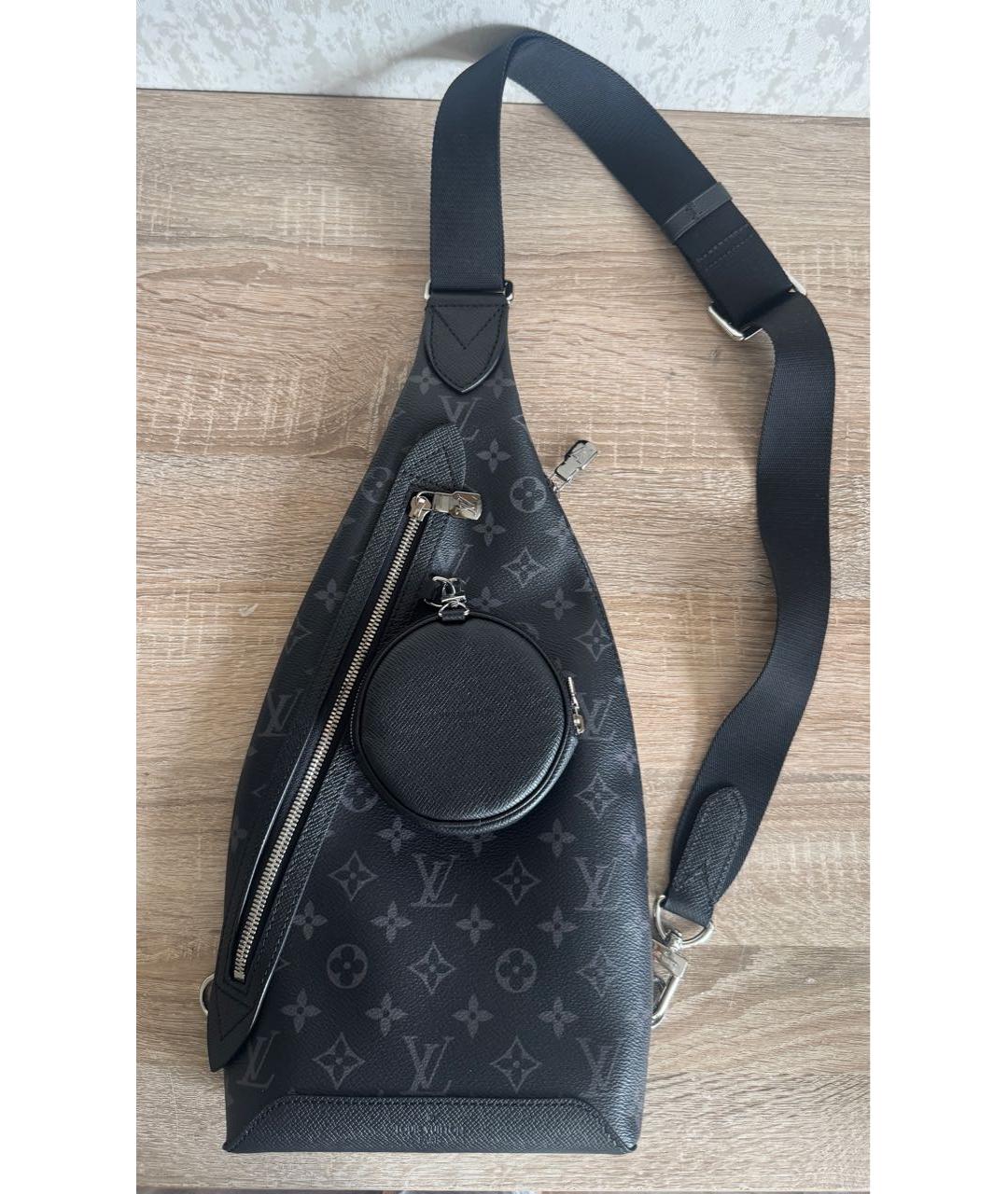 LOUIS VUITTON Черная сумка на плечо, фото 9