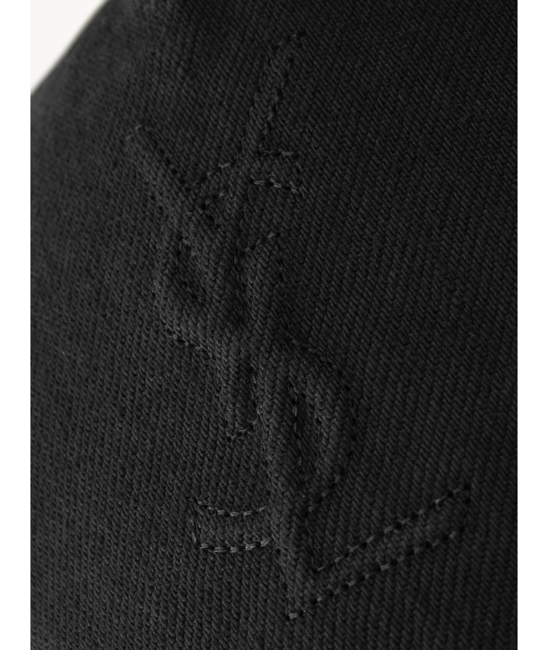 SAINT LAURENT Черная хлопковая кепка/бейсболка, фото 4
