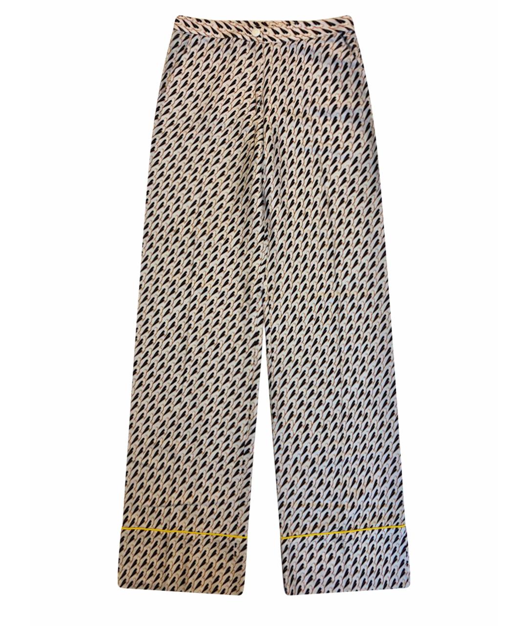 BALLY Мульти шерстяные прямые брюки, фото 1