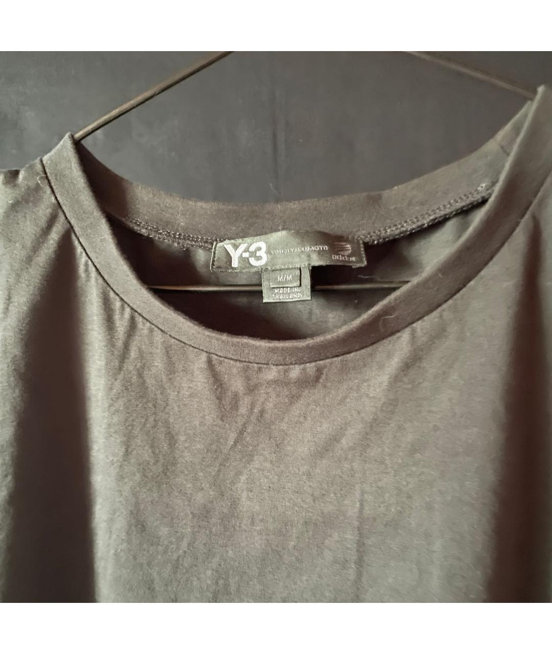 YOHJI YAMAMOTO Черная хлопковая футболка, фото 7