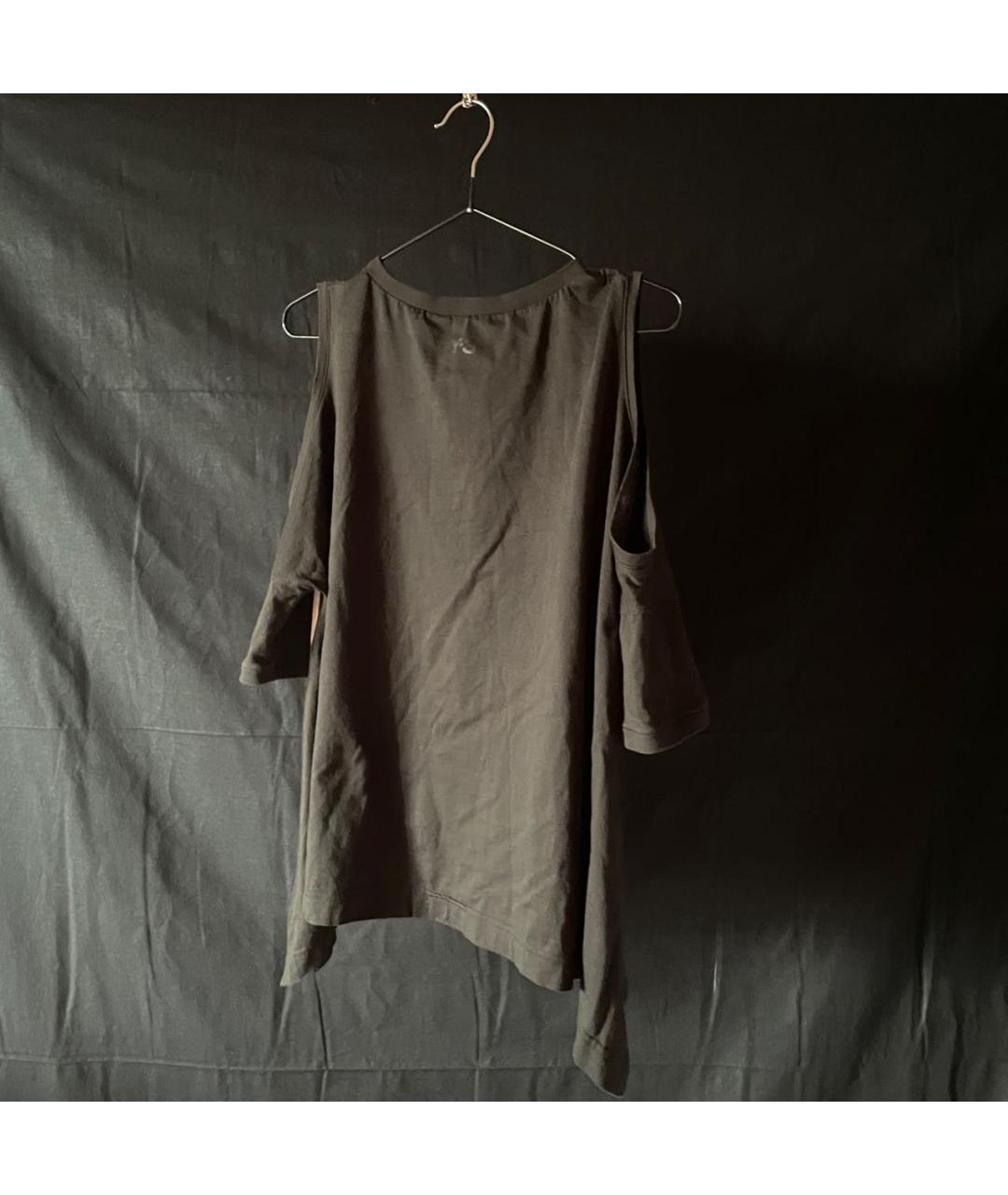YOHJI YAMAMOTO Черная хлопковая футболка, фото 8