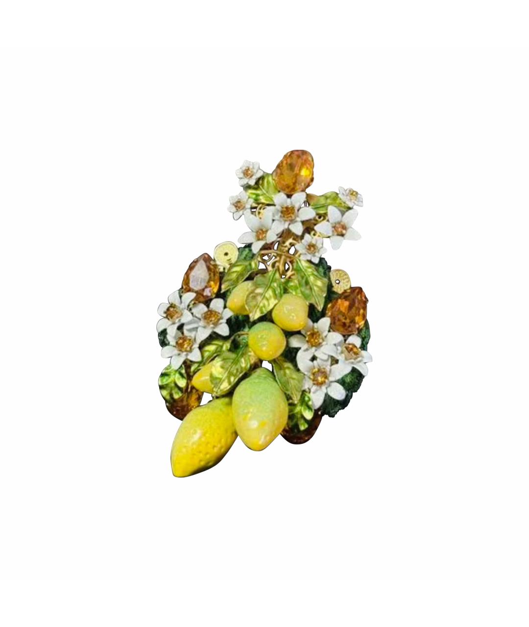 DOLCE&GABBANA Желтая заколка, фото 1