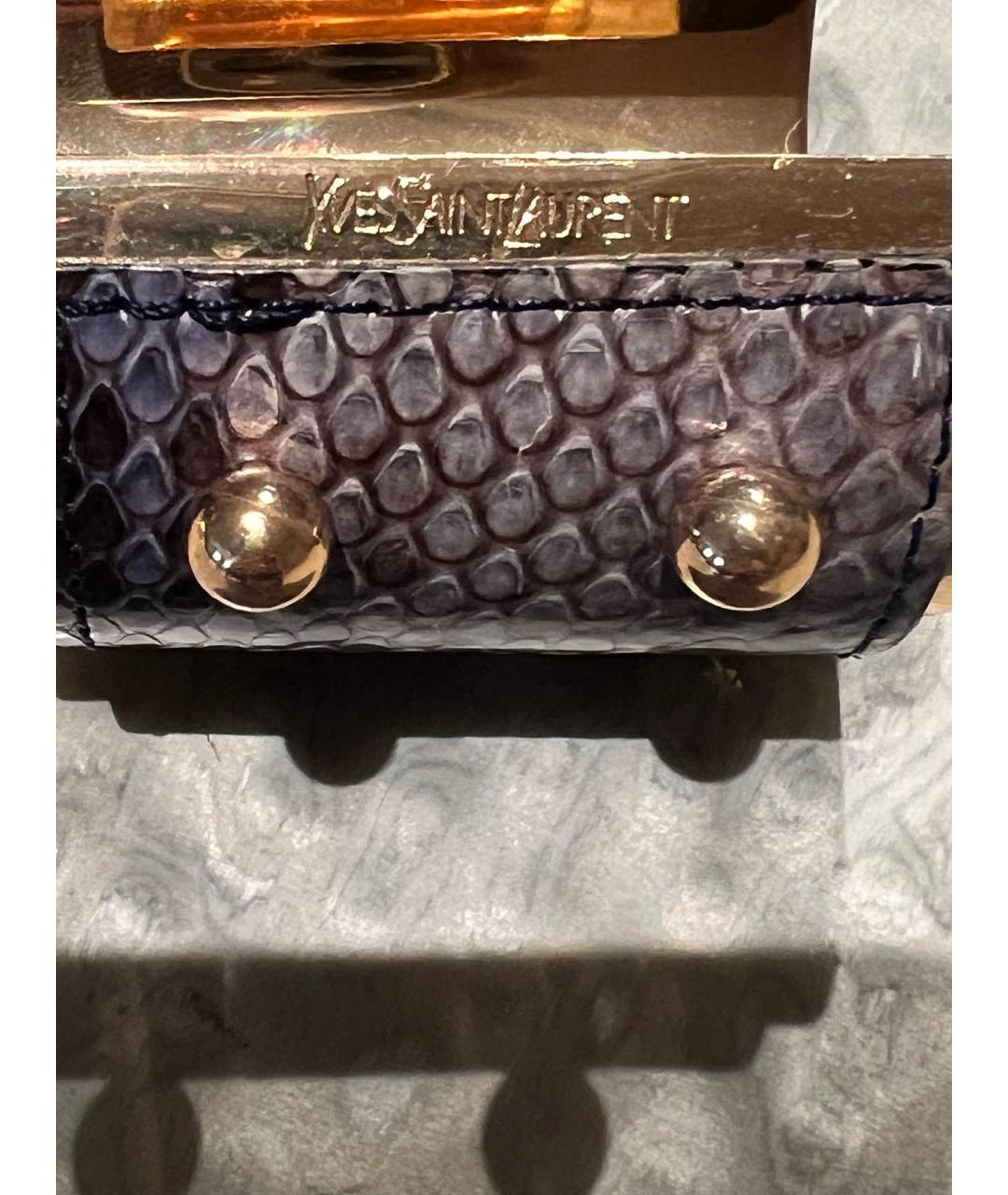 SAINT LAURENT Серый браслет, фото 3