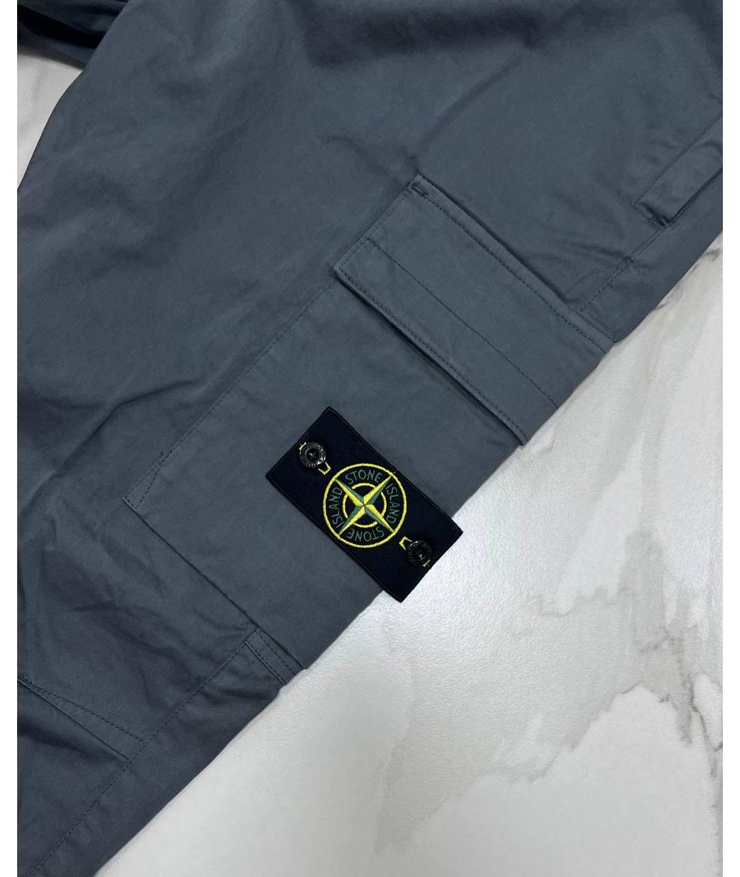 STONE ISLAND Серые повседневные брюки, фото 2