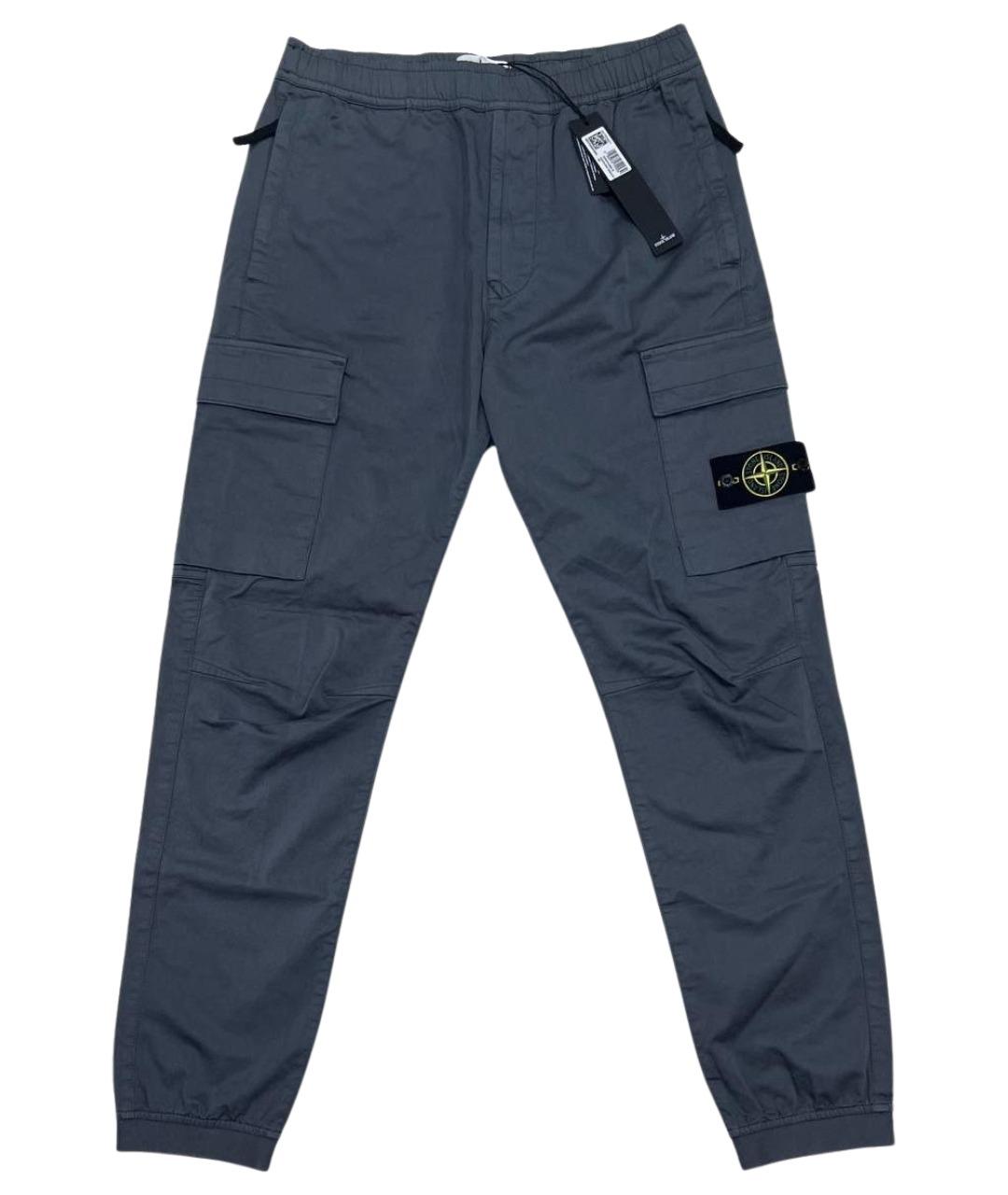 STONE ISLAND Серые повседневные брюки, фото 1